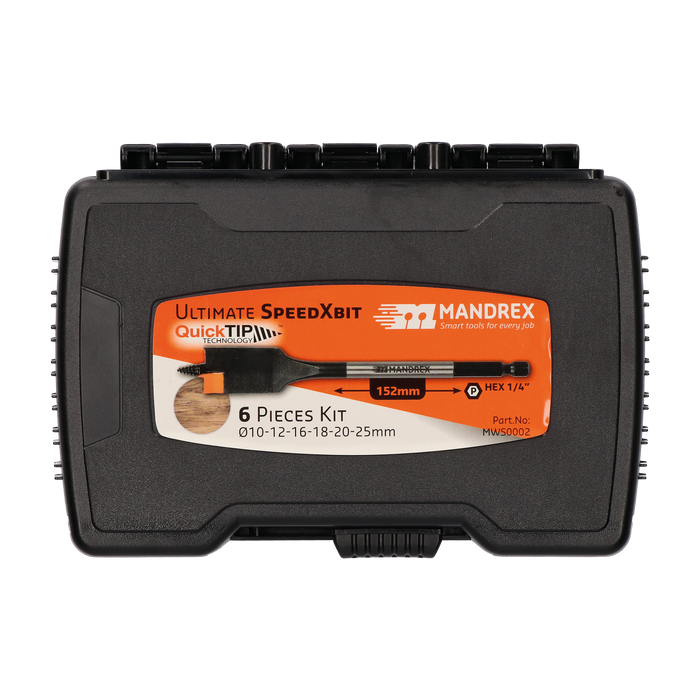 Ultimate SpeedXbit Speedborenset MWS0002 10-25mm, 6-delig
