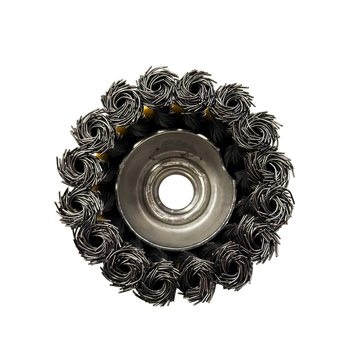 Komborstel / Staalborstel twist knotted 65mm